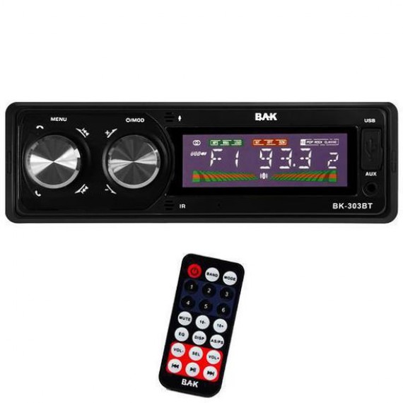 Rádio CD Player Automotivo BAK  USB / Bluetooth / MP3