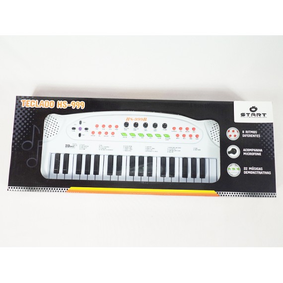 Teclado Musical Ritmos e Musicas com Microfone