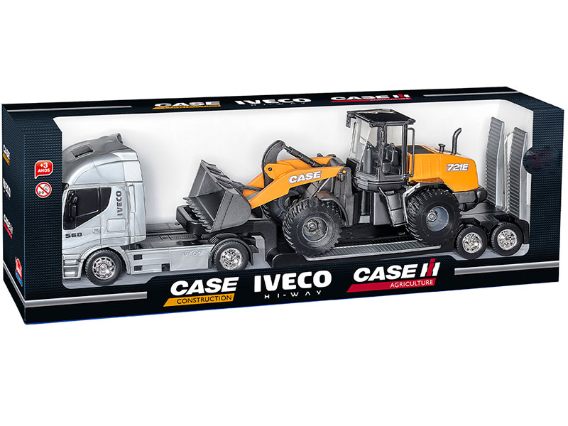 Caminhão Iveco Hi-Way Plataforma Pá Carregadeira Case