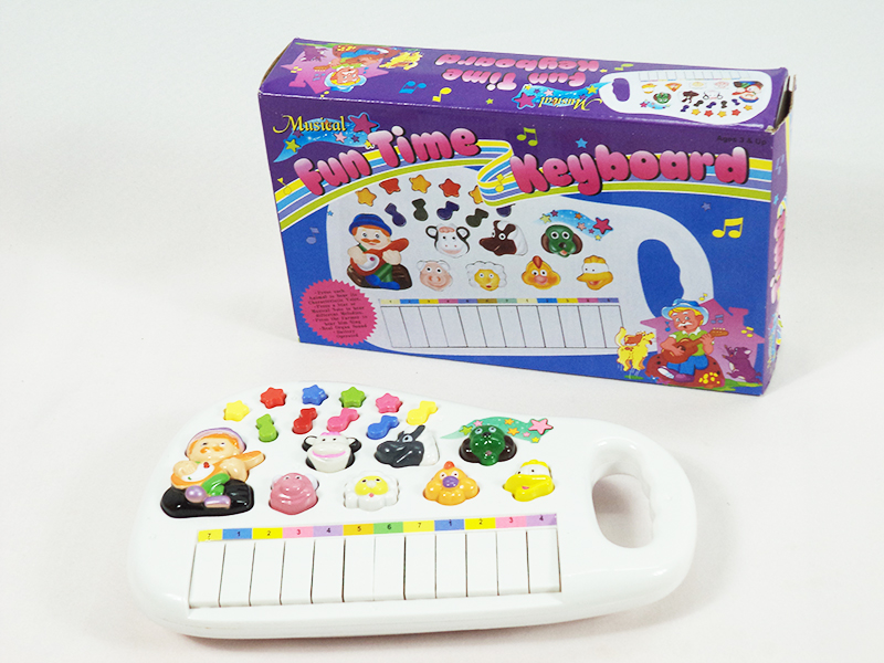 Brinquedo Educativo Teclado Infantil Animais da Fazenda Pilha