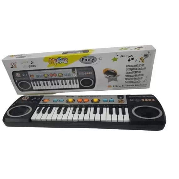 TECLADO ELETRONICO INFANTIL PIANO UNICORNIO COM SOM E LUZ