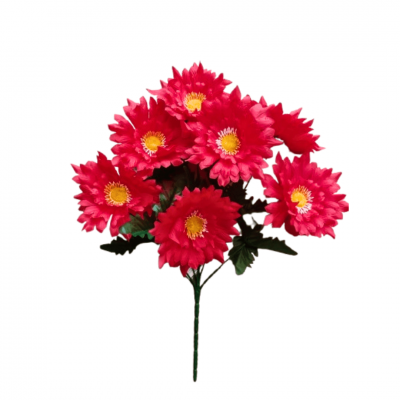 Flor Dália c/ 8 Galhos 38cm
