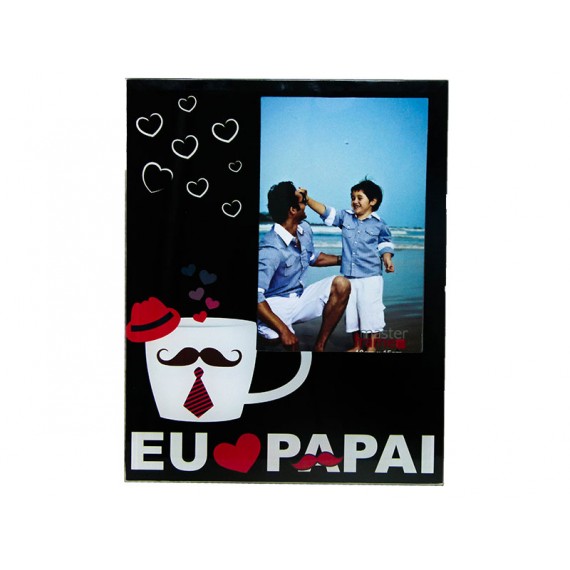 Porta Retrato de Vidro Pai 15 x 20/ 20 x 15 cm, Vários Modelos