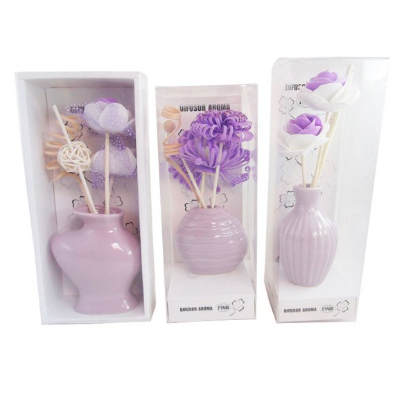 Difusor Aroma Porcelana com Flor