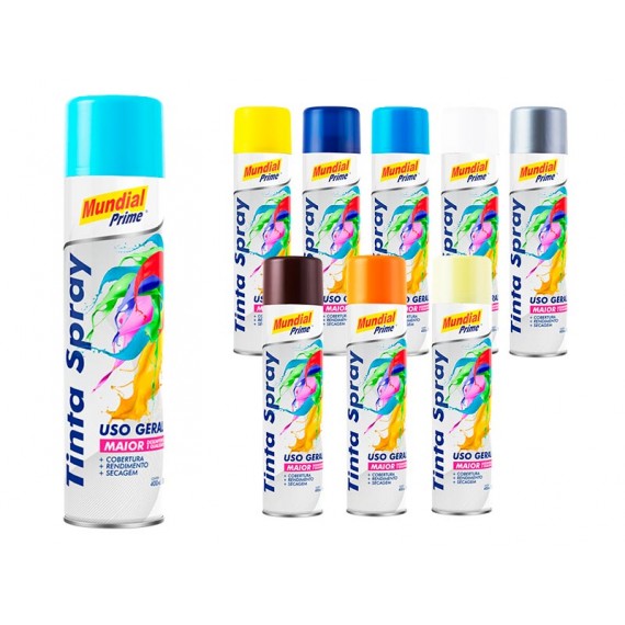 Tinta Spray Uso Geral 400 ml Diversas Cores (Unidade)