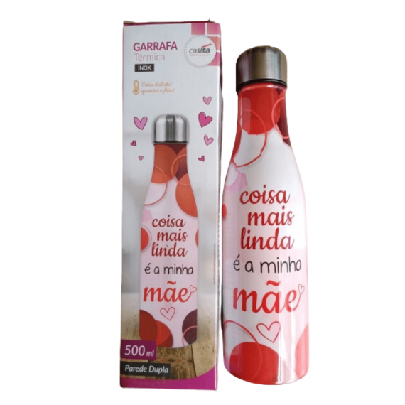 Garrafa Térmica 500ml (Dia das Mães) 