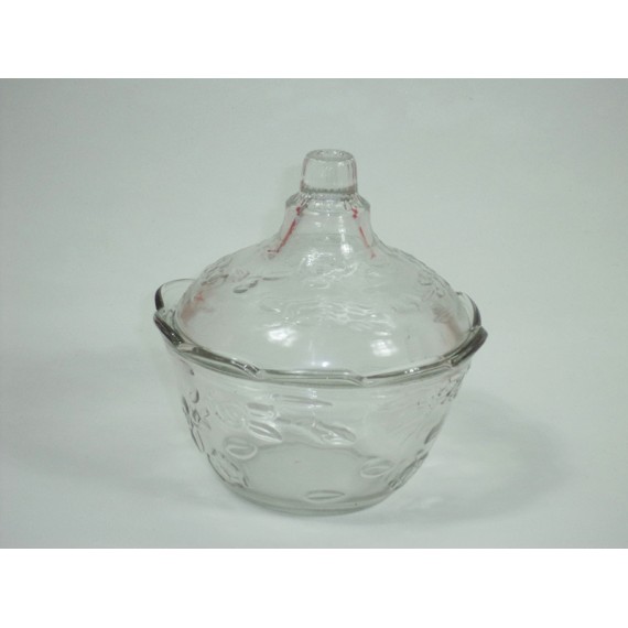 Enfeite para Mesa de Vidro Tam. 10.7 cm Decorado com Flores -