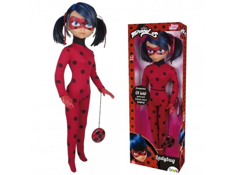 Boneco Miraculous - As Aventuras de Ladybug - Cat Noir - 55 cm