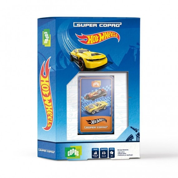 Jogo Cartas Super Copag Hot Wheels Carrinhos Trunfo Baralho